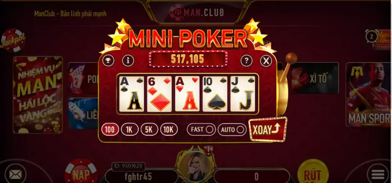 Manclub - Game Bài đổi Thưởng Tặng Free 8 Quay Slot Mỗi Ngày